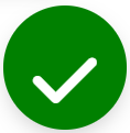 Bouton coche vert