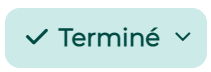 Bouton "Terminé"