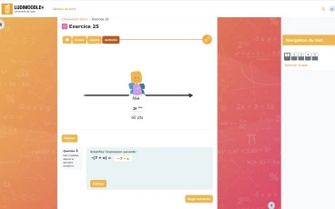 Ludimoodle : page d'activité de l'élément de jeu 