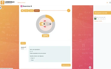 Ludimoodle : page d'activité de l'élément de jeu 