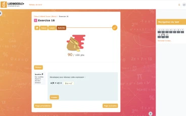 Ludimoodle : page d'activité de l'élément de jeu 