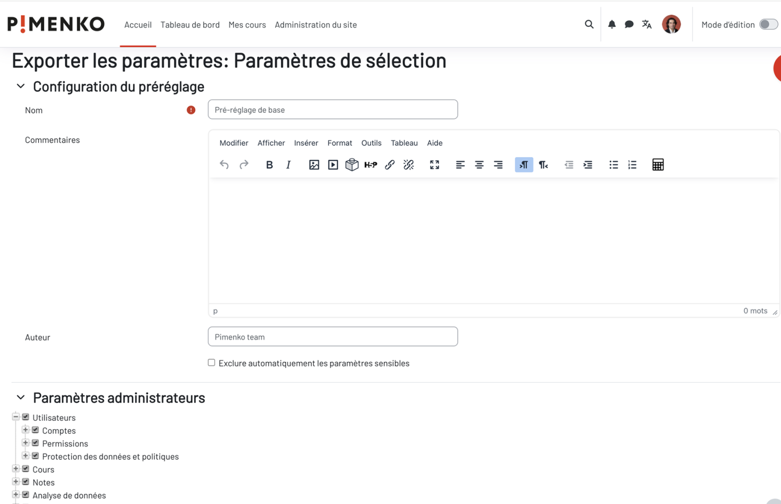 Plugin développé par Pimenko : le plugin local 