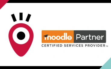 Logo officiel Moodle Partner - Pimenko partenaire certifié Moodle en France