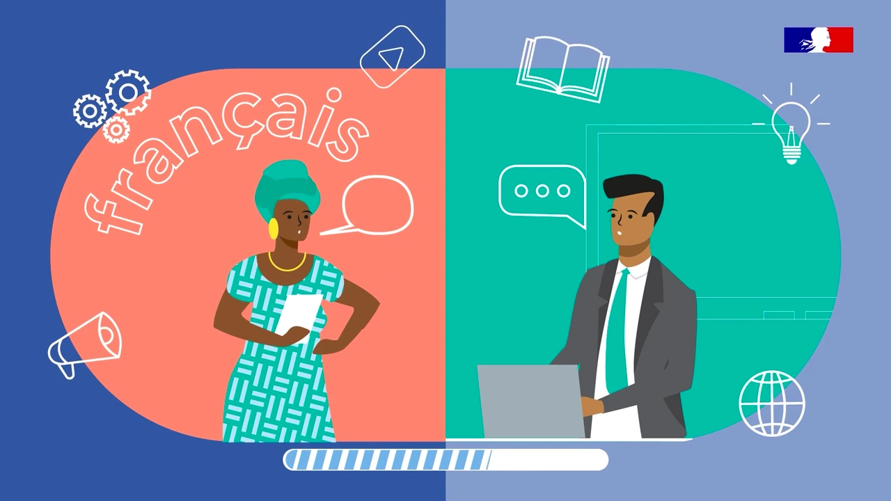 Motion design pédagogique pour la plateforme IFclasse de l'Institut Français - Animation institutionnelle par Pimenko