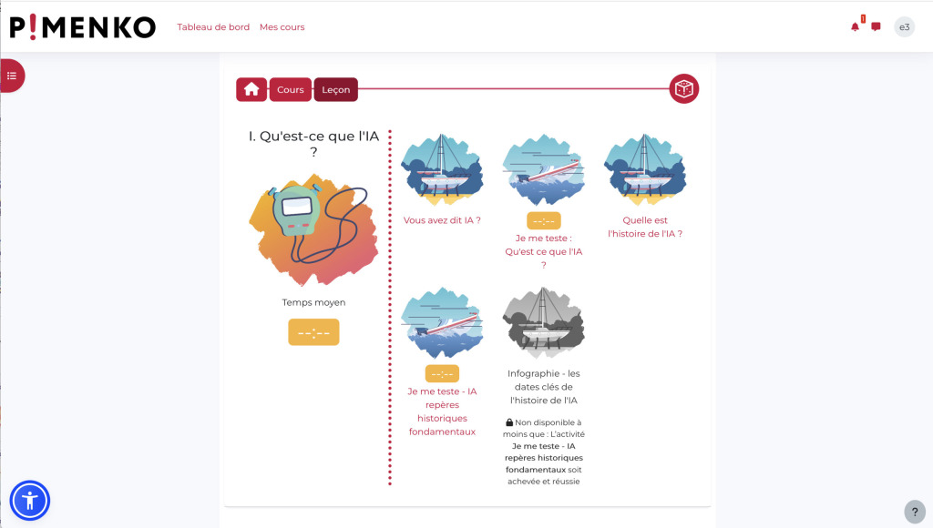 Element de jeu chronomètre