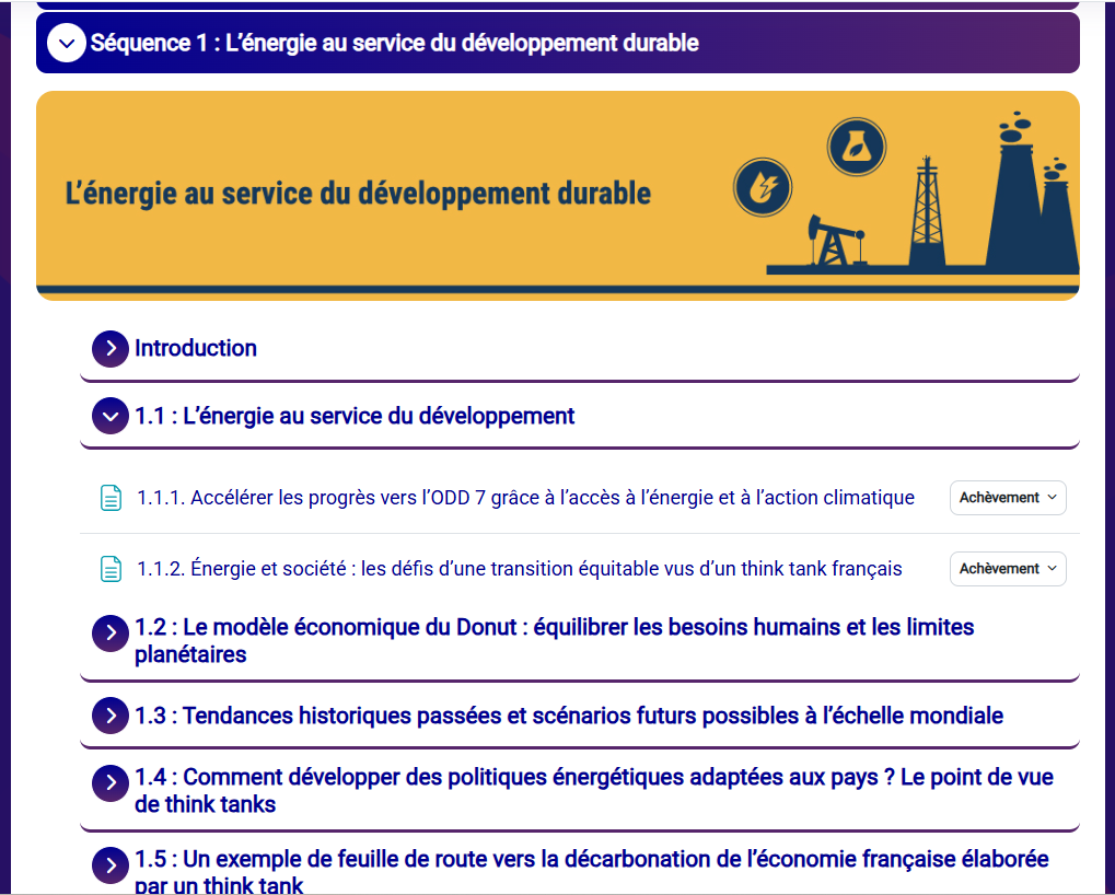 format sections flexibles