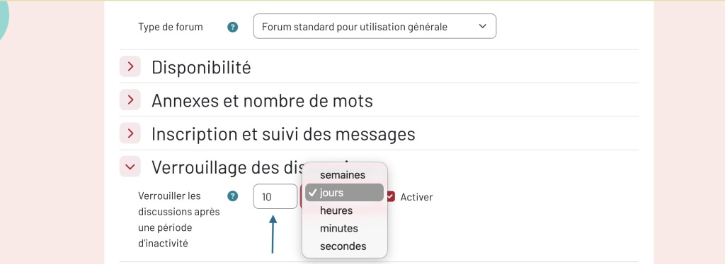 Option d'affichage immédiat des réponses dans le forum Moodle 5.2
