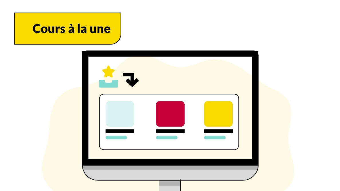 Bloque de cursos destacados que permite resaltar los cursos optativos con un solo clic