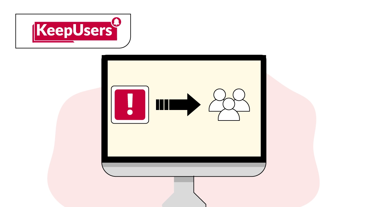 KeepUsers Illustration – Automatic alert sent to inactive learners on Moodle