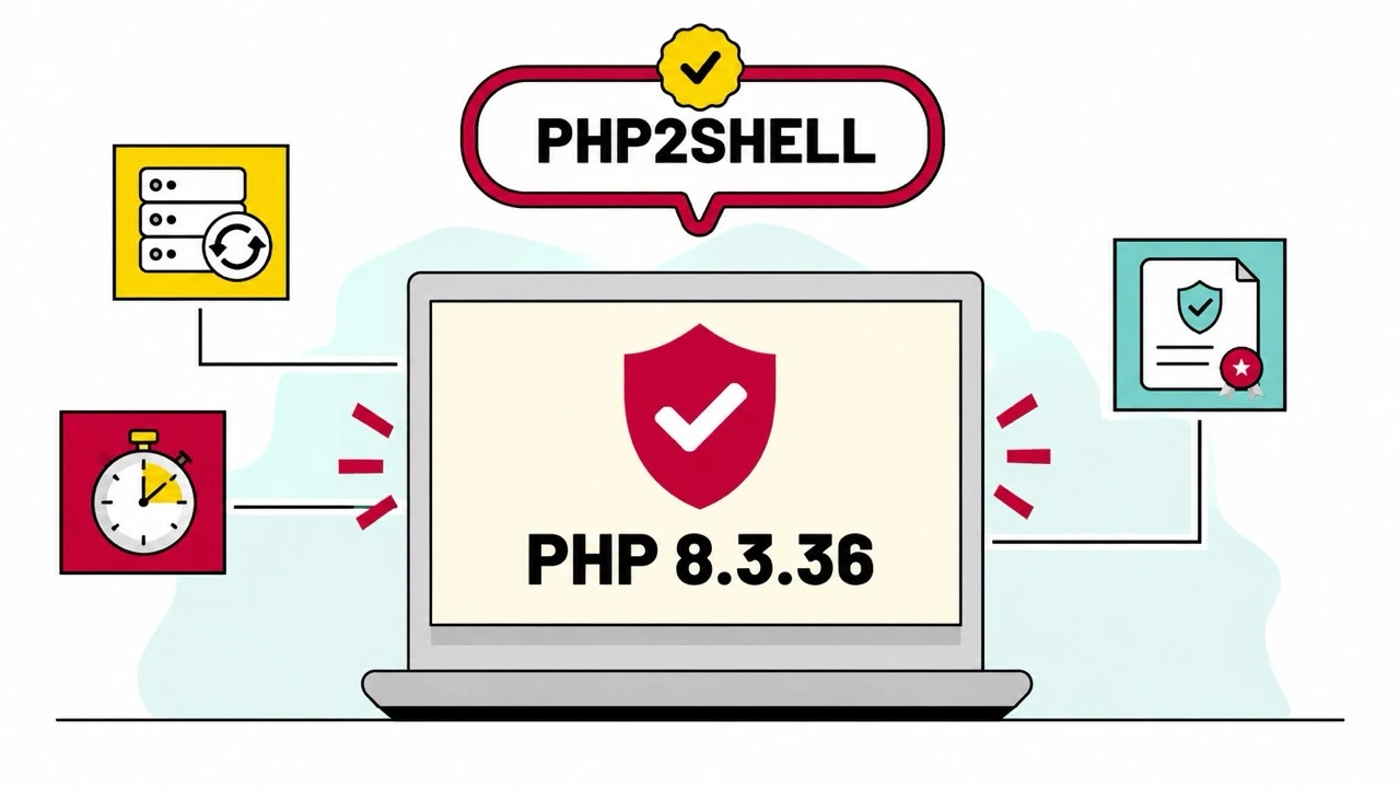Illustration de la mise à jour de sécurité PHP2Shell sur les plateformes Moodle par Pimenko, partenaire certifié Moodle en France