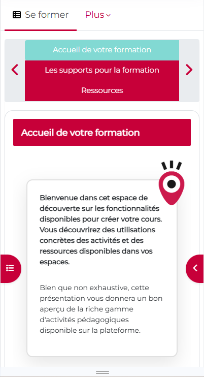 Affichage du format HorizontalTabs sur mobile